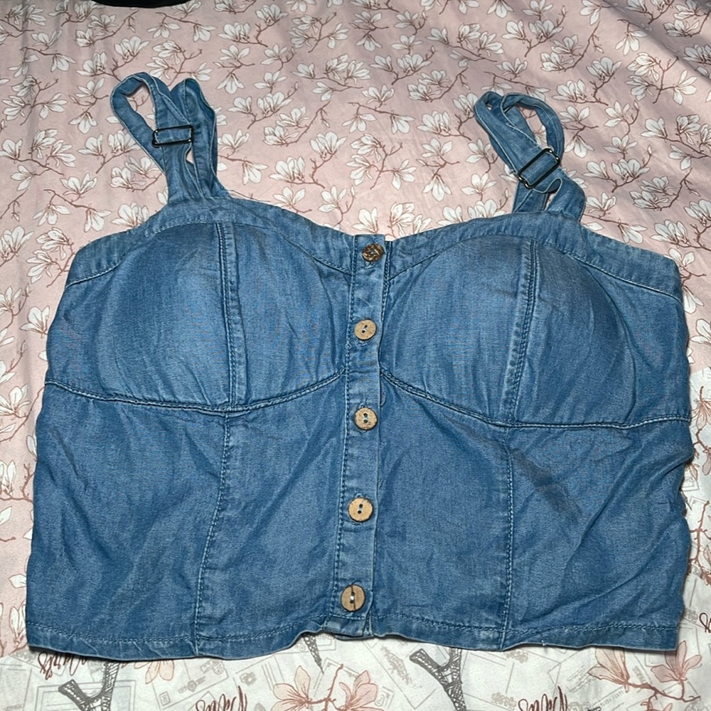 Denim Crop Top
